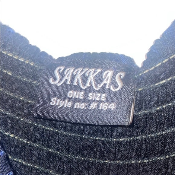 Sakkas Blue and Black Floral Dress - Picture 5 of 10